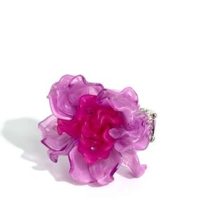 Paparazzi Pink and Purple Floral Brooch Lush Lotus Petal Fashion Jewelry